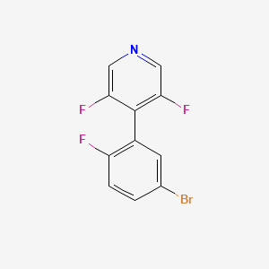 Pyridine,4-(5-bromo-2-fluorophenyl)-3,5-difluoro-