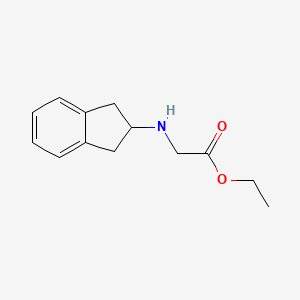 molecular formula C13H17NO2 B8475098 Ethyl N-(2-indanyl)glycinate 