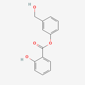 molecular formula C14H12O4 B8475124 Benzoic acid, 2-hydroxy-, 3-(hydroxymethyl)phenyl ester CAS No. 403850-92-0