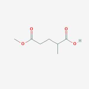 molecular formula C7H12O4 B8475130 4-Carbomethoxy-2-methylbutanoic acid 