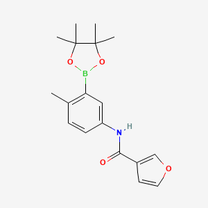 N-[4-methyl-3-(4,4,5,5-tetramethyl-[1,3,2]dioxaborolan-2-yl)phenyl]-3-furamide