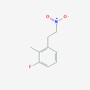 molecular formula C9H10FNO2 B8475158 1-Fluoro-2-methyl-3-(2-nitro-ethyl)-benzene CAS No. 1262892-05-6