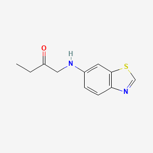 molecular formula C11H12N2OS B8475195 1-(Benzothiazol-6-ylamino)-butan-2-one 