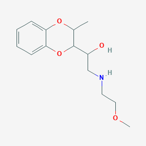 alpha-(((2-Methoxyethyl)amino)methyl)-3-methyl-1,4-benzodioxan-2-methanol