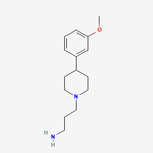 molecular formula C15H24N2O B8475217 4-(3-Methoxyphenyl)piperidine-1-propanamine 