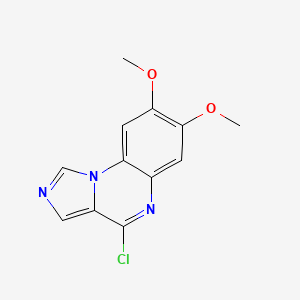 molecular formula C12H10ClN3O2 B8475223 4-Chloro-7,8-dimethoxyimidazo[1,5-a]quinoxaline 