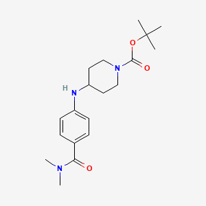 4-(4-Dimethylcarbamoyl-phenylamino)-piperidine-1-carboxylic acid tert-butyl ester