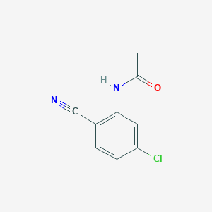 molecular formula C9H7ClN2O B8475256 N-(5-chloro-2-cyanophenyl)acetamide 