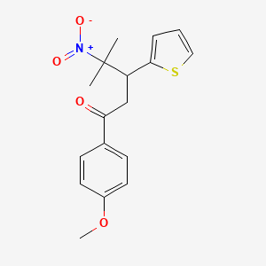 4'-Methoxy-4-methyl-4-nitro-3-(2-thienyl)-valerophenone