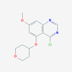 4-chloro-7-methoxy-5-(tetrahydro-2H-pyran-4-yloxy)quinazoline