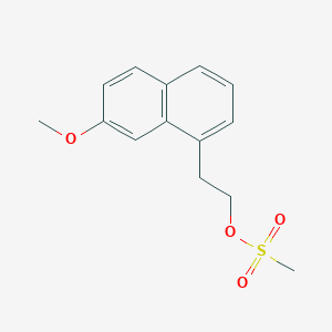2-(7-Methoxynaphthalen-1-yl)ethyl methanesulfonate