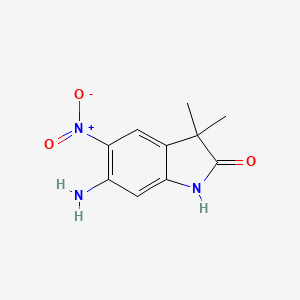 6-Amino-3,3-dimethyl-5-nitroindolin-2-one
