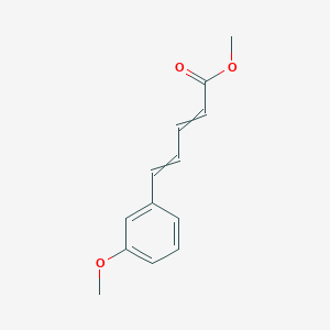 molecular formula C13H14O3 B8475325 Methyl 5-(3-methoxyphenyl)penta-2,4-dienoate CAS No. 507222-39-1