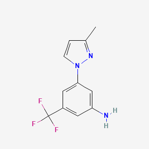3-(3-methyl-1H-pyrazol-1-yl)-5-(trifluoromethyl)aniline