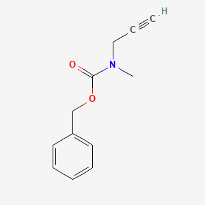 molecular formula C12H13NO2 B8475345 benzyl N-methyl-N-(prop-2-yn-1-yl)carbamate 