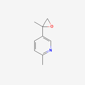 molecular formula C9H11NO B8475398 2-Methyl-5-(2-methyloxiran-2-yl)pyridine 