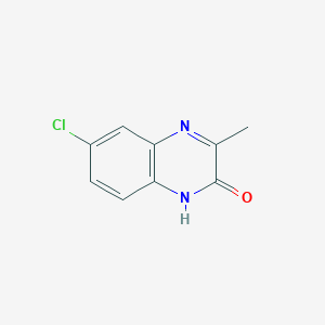 molecular formula C9H7ClN2O B8475476 6-chloro-3-methyl-1H-quinoxalin-2-one 