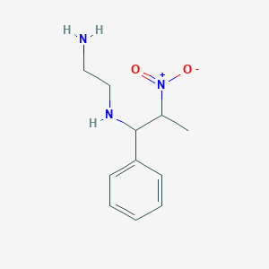 molecular formula C11H17N3O2 B084755 N-(2-Nitro-1-phenylpropyl)ethylenediamine CAS No. 14762-38-0