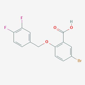 5-Bromo-2-{[(3,4-difluorophenyl)methyl]oxy}benzoic acid