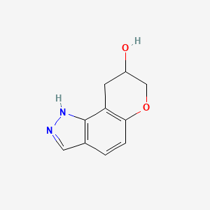 1,7,8,9-Tetrahydro-pyrano[2,3-g]indazol-8-ol