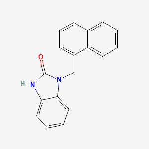 molecular formula C18H14N2O B8475637 1-Naphthalen-1-ylmethyl-1,3-dihydro-benzimidazol-2-one 