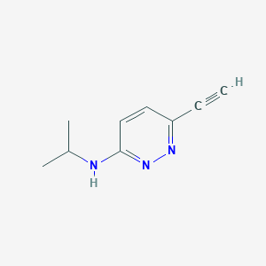 molecular formula C9H11N3 B8475643 N-isopropyl-6-ethynylpyridazin-3-amine 