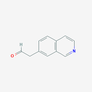 molecular formula C11H9NO B8475654 7-Isoquinolylacetaldehyde 