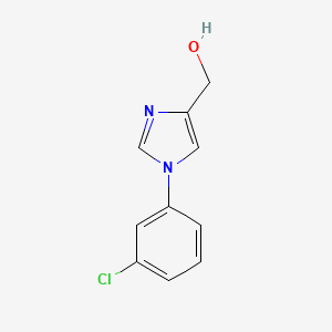 molecular formula C10H9ClN2O B8475655 [1-(3-Chloro-phenyl)-1H-imidazol-4-yl]-methanol 