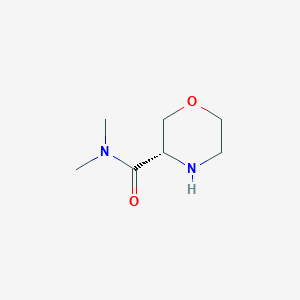 molecular formula C7H14N2O2 B8475691 (3S)-N,N-Dimethylmorpholine-3-carboxamide 