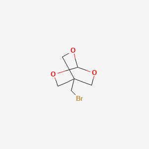 molecular formula C6H9BrO3 B8475719 4-(Bromomethyl)-2,6,7-trioxabicyclo[2.2.2]octane CAS No. 80316-15-0