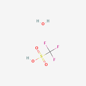 B8475724 Methanesulfonic acid, trifluoro-, monohydrate CAS No. 49789-04-0
