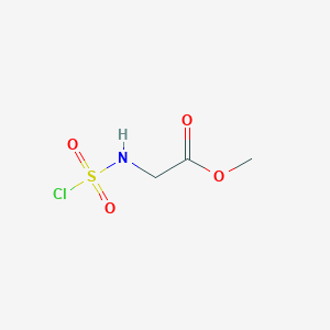 molecular formula C3H6ClNO4S B8475725 Methyl (chlorosulfonyl)glycinate 
