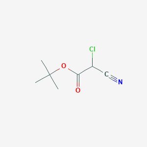 molecular formula C7H10ClNO2 B8475855 Tert-butyl 2-chloro-2-cyanoacetate 