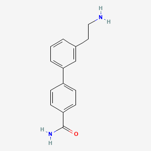 molecular formula C15H16N2O B8475939 3'-(2-Aminoethyl)-4-biphenylcarboxamide 