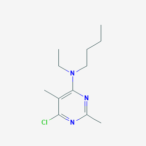 molecular formula C12H20ClN3 B8475999 Butyl-(6-chloro-2,5-dimethylpyrimidin-4-yl)-ethylamine 