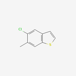molecular formula C9H7ClS B8476007 5-Chloro-6-methylbenzo [b] thiophene 