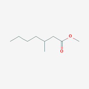 molecular formula C9H18O2 B8476039 Methyl 3-methylheptanoate 