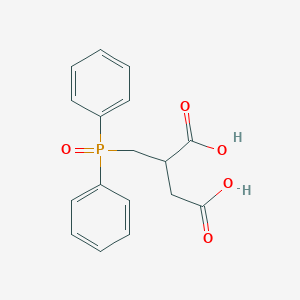 molecular formula C17H17O5P B8476151 Diphenylphosphinylmethylsuccinic acid 