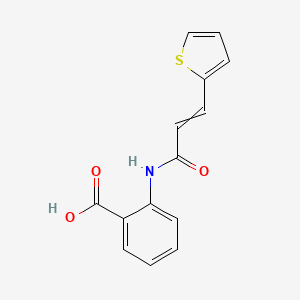 2-(3-Thiophen-2-ylprop-2-enoylamino)benzoic acid