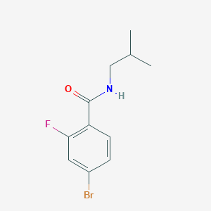 4-bromo-2-fluoro-N-(2-methylpropyl)-benzamide