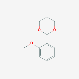 molecular formula C11H14O3 B084763 2-(2-Methoxyphenyl)-1,3-dioxane CAS No. 13309-95-0