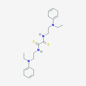 molecular formula C22H34N4S2 B084764 OXAMIDE, N,N'-BIS(2-(N-ETHYL-m-TOLUIDINO)ETHYL)DITHIO- CAS No. 14118-02-6