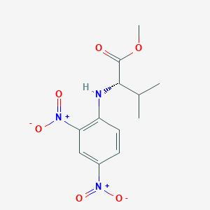 molecular formula C12H15N3O6 B084765 methyl (2S)-2-(2,4-dinitroanilino)-3-methylbutanoate CAS No. 10420-77-6