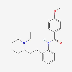 N-{2-[2-(1-Ethylpiperidin-2-yl)ethyl]phenyl}-4-methoxybenzamide
