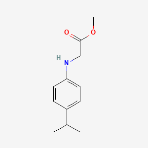 molecular formula C12H17NO2 B8476704 Methyl-2-(4-isopropylanilino)acetate 