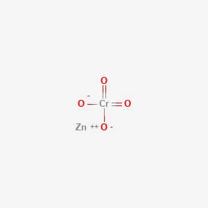molecular formula ZnCrO4<br>CrO4Zn B084768 zinc;dioxido(dioxo)chromium CAS No. 14675-41-3