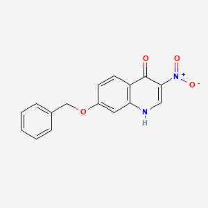 molecular formula C16H12N2O4 B8476868 7-(Benzyloxy)-3-nitroquinolin-4-ol CAS No. 749922-35-8
