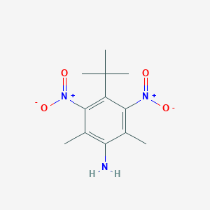 molecular formula C12H17N3O4 B008477 4-Tert-butyl-2,6-dimethyl-3,5-dinitroaniline CAS No. 107342-55-2