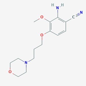 2-Amino-3-methoxy-4-(3-morpholin-4-ylpropoxy)benzonitrile