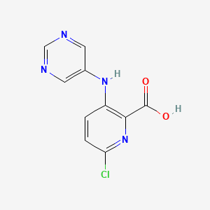 6-Chloro-3-(pyrimidin-5-ylamino)-pyridine-2-carboxylic acid